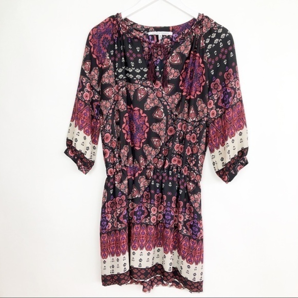Collective Concepts Boho Floral Mini Dress Size Medium